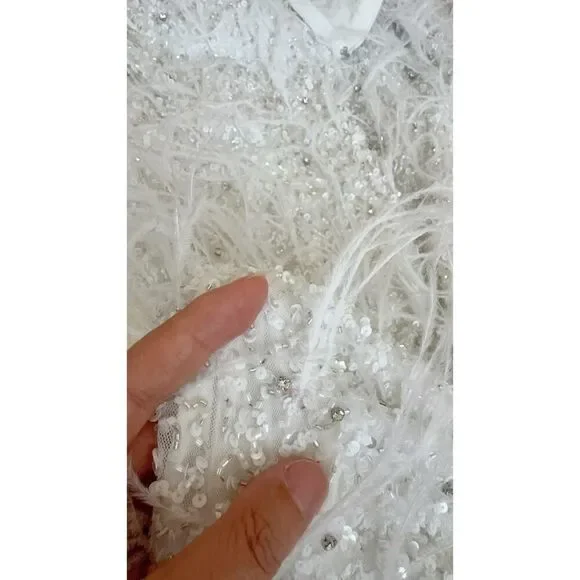 Retrofete SINA FEATHER mini DRESS XS - Picture 8 of 14